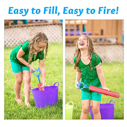 Pistola de Agua de Espuma EVA Infantil para Batalla de Agua en Playa o Piscina (4 piezas - Cuatro Colores) Joylink
