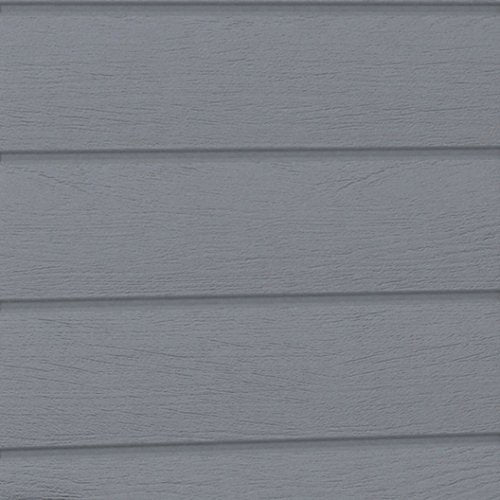 Caseta de jardín Manor 6x8. 186x237x227 cm. Cobertizo exterior. Color gris. Detalle de pared. Keter