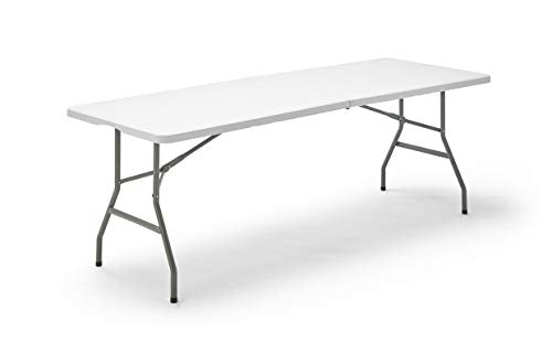 Mesa Plegable en maleta Multifuncional, Blanco, 200x74x74cm. Folding 200. KG KitGarden