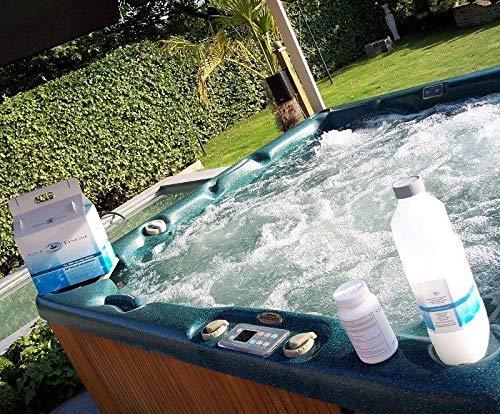 Spa al aire libre con Kit Productos Mantenimiento Agua SPA AQUAFINESSE | maxjardin