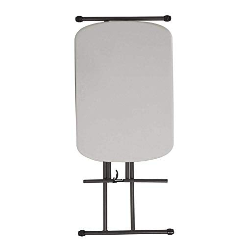 Vista anterior plegada de la Mesa plegable multiusos ultrarresistente 66x46x61/66/71 cm UV100. 80251 LIFETIME
