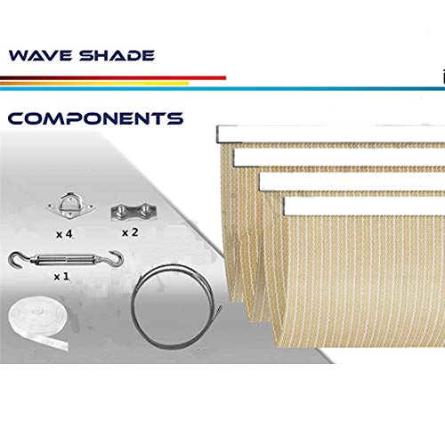 Componentes del Toldo corredero Retráctil Cubierta De Pérgola, Polietileno, Protección UV. LJIANW-detalle-2