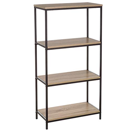 Estantería estilo industrial de Acero Negra con 4 baldas - LOLAhome