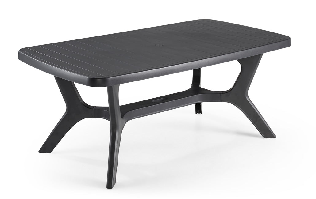 Mesa de comedor exterior de hasta 6 plazas, Color grafito. Baltimore Keter
