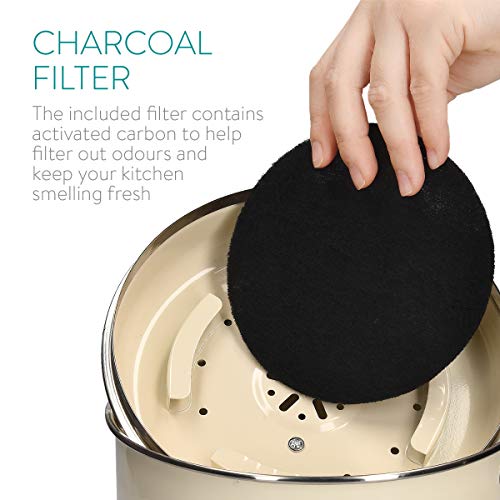 Filtro de carbón de Compostera Vintage para la Cocina de 5 L. Navaris | maxjardin