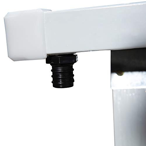 Cobertizo leñero de exterior. Imbornal para Jardín Exteriores con Techo Inclinado 182x89x136/148 cm Gris Oscuro. Desagüe.. Outsunny