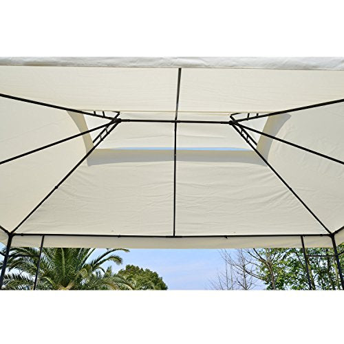 Cenador Carpa 3x4x2.65m, Protección UV, Repele el agua, Acero galvanizado. Detalle estructura techo. Outsunny