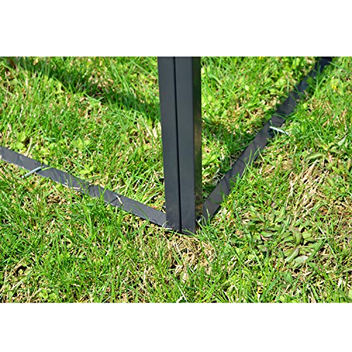 Cenador Carpa 3x4x2.65m, Protección UV, Repele el agua, Acero galvanizado. Detalle de estructura parte baja. Outsunny