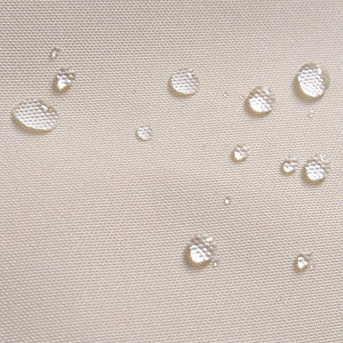 Tela impermeable del Parasol Doble con Tela de Poliéster, Protección UV 4,6x2,7x2,4m Beige. Outsunny
