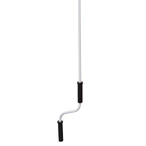 Detalle de la manivela del Toldo de Aluminio Plegable para Balcón Patio Terraza Resistente al Agua Protección Solar UV para Jardín Exterior 3.5x2.5m Aluminio Acero Tela de Poliéster. Con Manivela. Outsunny