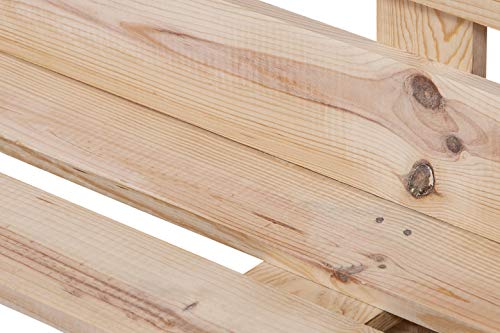 Detalle de la madera del Sofá DE PALETS completamente Nuevo Lijado y Cepillado Acabado Crudo para Interior o Exterior. 120x80cm. Palets Talavera