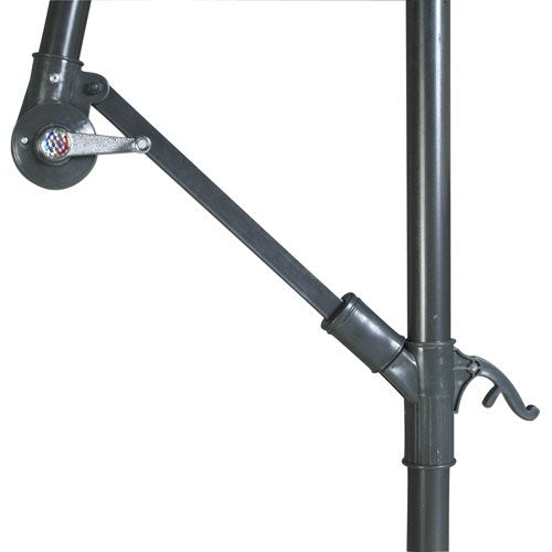 Mecanismo de apertura con manivela de la Sombrilla excéntrica de Jardín Ø 3 Metros con Pie Lateral. 8091059. PAPILLON