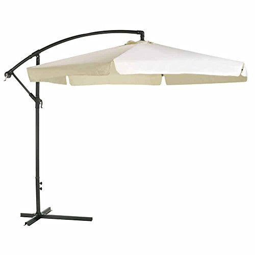 Sombrilla excéntrica de Jardín Ø 3 Metros con Pie Lateral. 8091059. PAPILLON