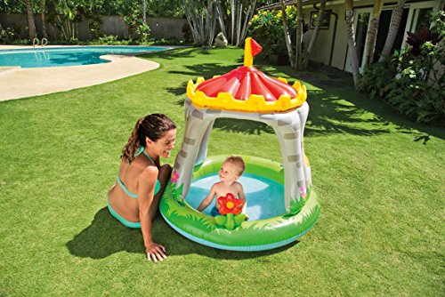 intex 57122np - piscina hinchable castillo con flor 122 cm y 74 litros