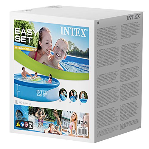 Intex 28130NP - Piscina hinchable Easy Set 366 x 76 cm, 【5.619 litros】