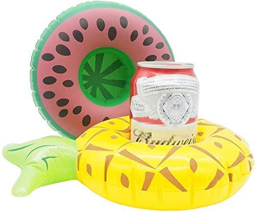 Amaza 15 Piezas Linda & Gran Flotabilidad Posavasos Flotadores Set con 1 Bomba de Aire Libre para Piscina Hot Tub Luau Party | maxjardin