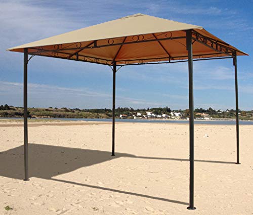 Detalle ambiente en playa de repuesto para pabellón de jardín 3 x 3 m Beige. QUICK STAR