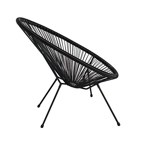 Vista de perfil de las Sillas de relax chill Karibic con Patas Negras Regalos Miguel