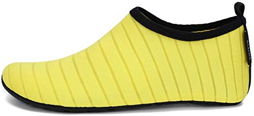 Vista de perfil de Escarpines Zapatos infantiles para  para Buceo, Snorkel o Surf 033 Amarillo, 28/29 EU. SAGUARO