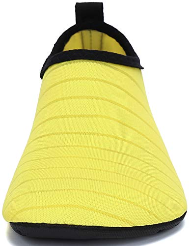 Vista frontal de Escarpines Zapatos infantiles para  para Buceo, Snorkel o Surf 033 Amarillo, 28/29 EU. SAGUARO