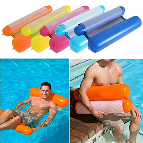 Hamaca Silla Inflable para Piscina o Playa (Naranja)