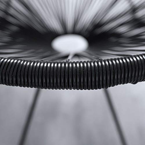 Detalle del borde de las Sillas de relax chill Karibic con Patas Negras Regalos Miguel