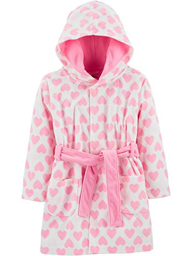 Simple Joys by Carter's Albornoz con Capucha Bathrobes, Rosa (Pink Unicorn), 12-24 Months