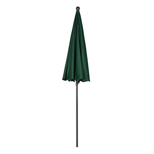 Aspecto plegado de la Sombrilla Ø 200 cm Parasol para terraza jardín Playa balcón Piscina Patio, color verde, Protector Solar UV25+. Sekey® | maxjardin