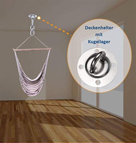 Detalle del Soporte de techo para saco de boxeo con ganchos de fijación para pared, entrenamiento, suspensión o hamaca. EisEyen