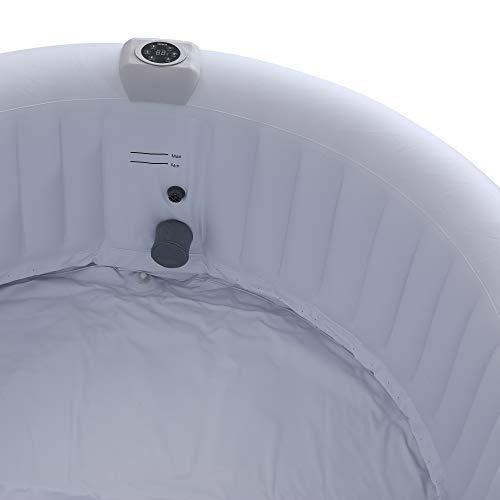 Vista del interior del Spa Piscina In-Outdoor Whirlpool Inflable. Bienestar con Calefacción y Masaje. AREBOS