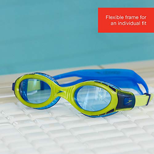Montura flexible para mejor ajuste individual de Gafas de natación Unisex Juvenil. Futura Biofuse Flexiseal Junior. Speedo