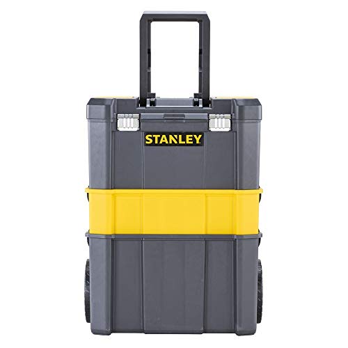 Vista frontal del Taller Móvil para Herramientas 3 en 1 con Cierres Metálicos con Capacidad 20 kg STST1-80151. STANLEY