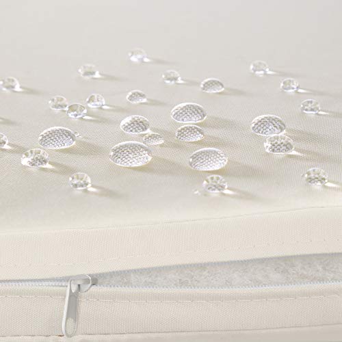 Conjunto de Ratán, 1 Sofá 2 Sillones con 2 Taburetes, 1 Mesa, Protección UV, Estructura de Acero, con Cojines Impermeables (Gris Claro. Superficies impermeables. | No. 403718). 800719. TecTake