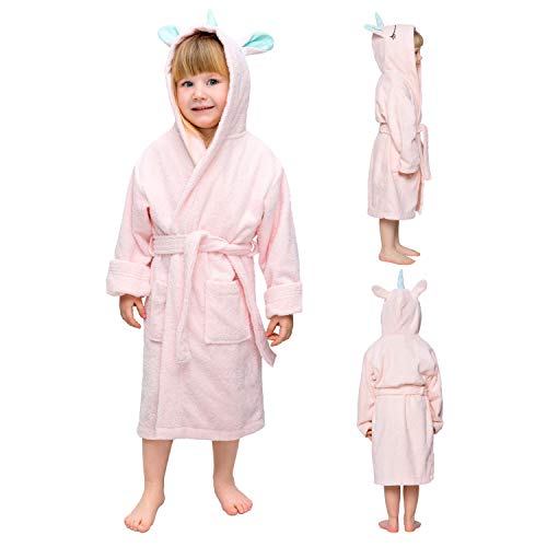 albornoz-twinzen-unicornio-rosa-niño-niña-100-algodon-oeko-tex-bata-baño-sin-productos-quimicos-1