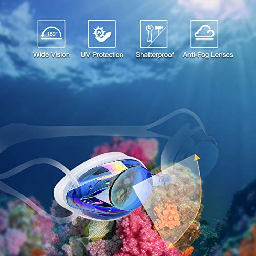 Características de Gafas de Natación, Antivaho para Nadar Protección UV sin Fugas para Adultos y Niños. Vetoky