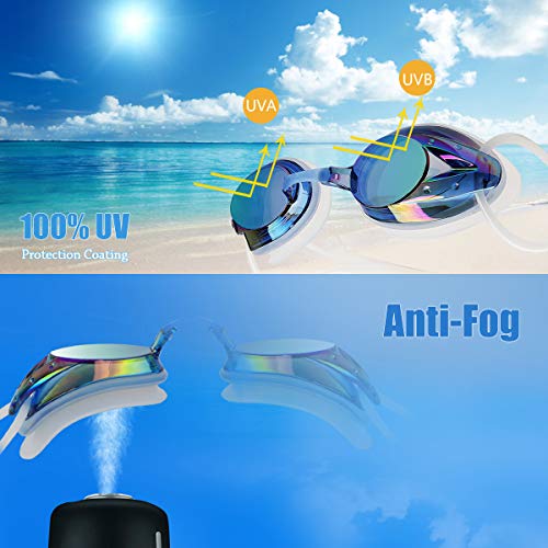 Características de Gafas de Natación, Antivaho para Nadar Protección UV sin Fugas para Adultos y Niños. Vetoky