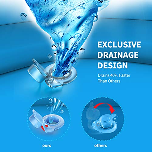 Piscina Hinchable grande para toda la Familia, 250x180x55cm PVC, Duradero y Seguro para Niños, Adultos, Familias, Parque Acuatico. VOXON