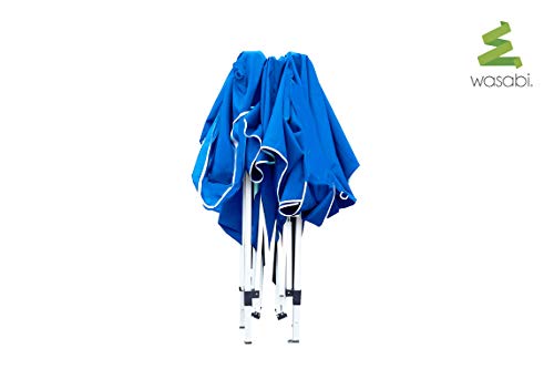 Carpa Plegable 3x3m de Acero y Cubierta de Tela Oxford Blanco. Vista plegada. Outsunn