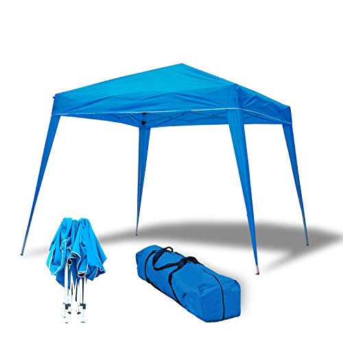 Amiaire Carpa Plegable 3x3 m Compact Azul Pop up e Impermeable para el  Jardín, Camping, Playa. Incluye Bolsa de Transporte.